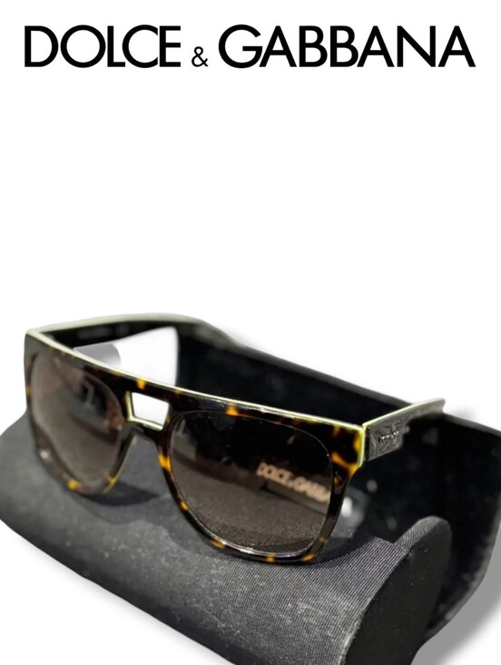 Dolce & Gabbana Other - Dolce & Gabbana 4255 Havana Tortoise Sunglasses Gray Lenses Lime Green Trim
